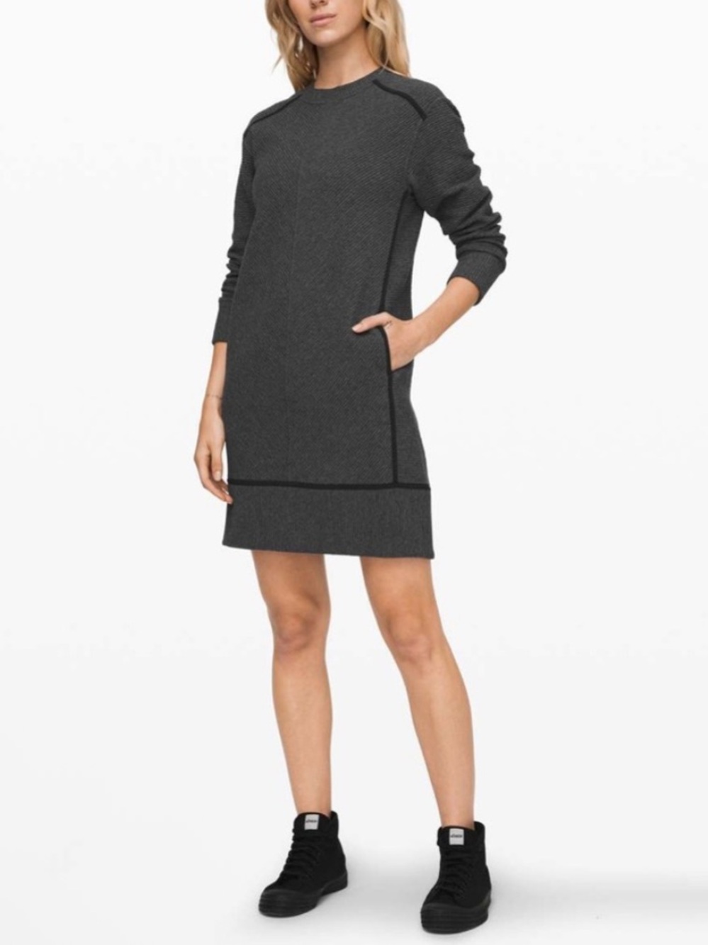 Lululemon Gray On Repeat Sweater Dress Size 4